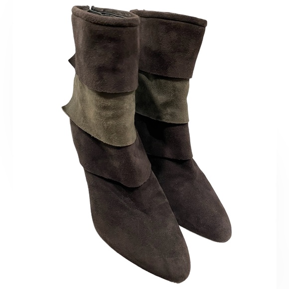 Stuart Weitzman ‘skirts’ Ankle Booties Heels Size 8 - Picture 2 of 6